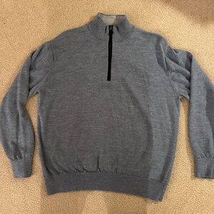 Orvis Men's Gray Zip-Up Sweater